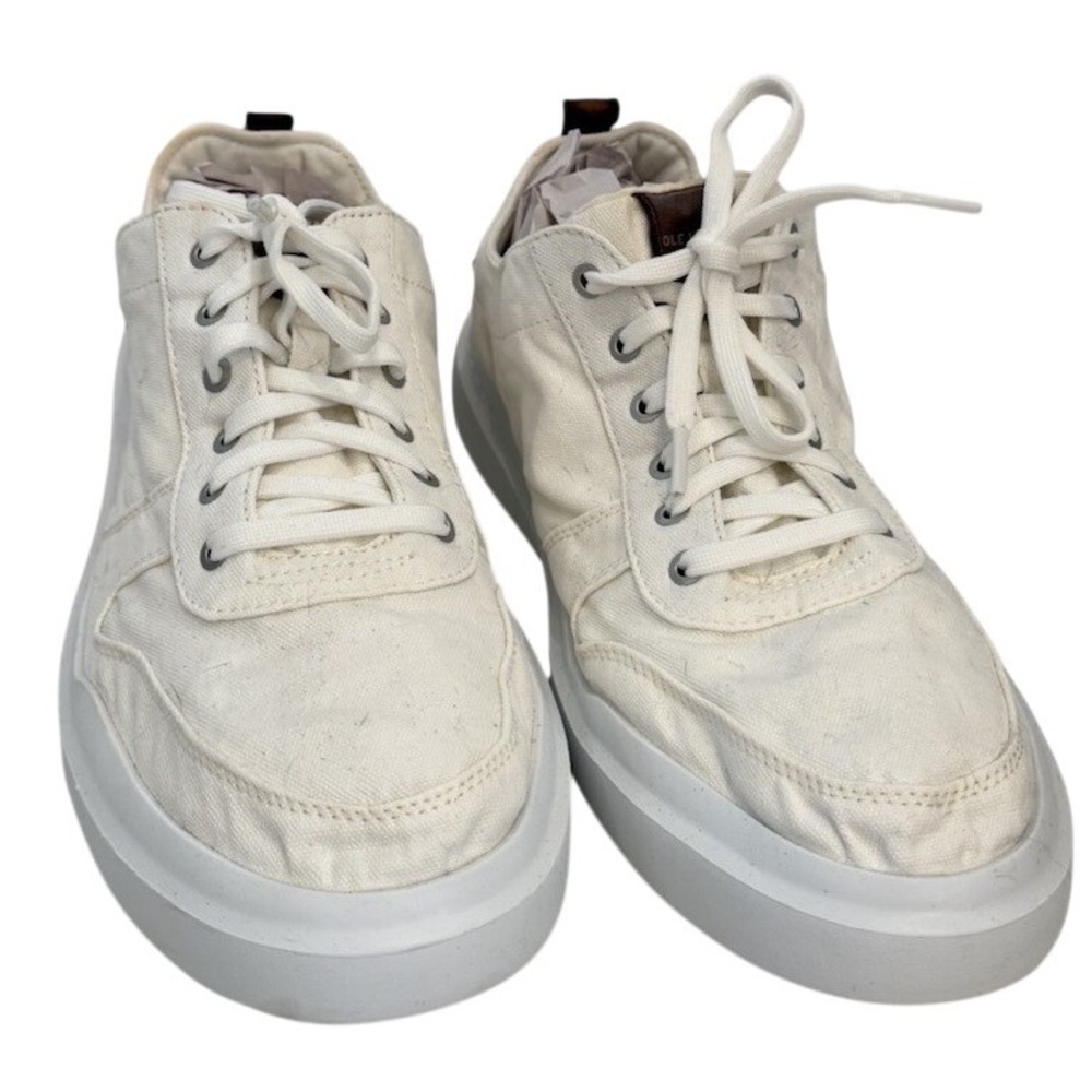 Cole Haan Grandpro Men Canvas White Lace Up Casual Sneakers Size 13M